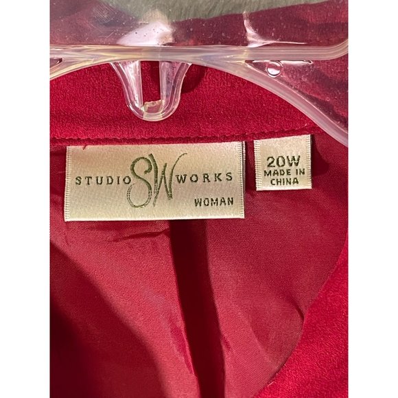 Studio Works womens size 20W zip Up Blazer Jacket with pockets witb Zipper - Picture 7 of 16